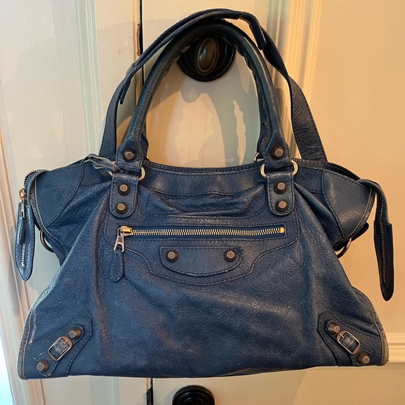 Balenciaga Cobalt Bag with Rose Gold Hardware - Picture 1 of 2
